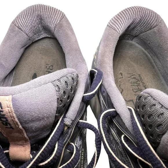 Brooks Ghost 12 Running Shoes Size 7D Women Violet EU38 Wide Purple 1203051D086 - Picture 4 of 16